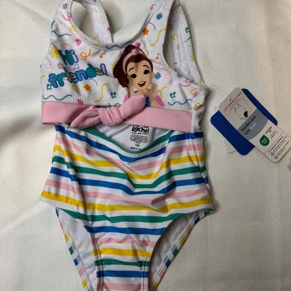 Ms Rachel Toddler Girls One-Piece Swimsuit Size 12M